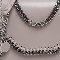 Pre Owned Stella McCartney Beige Faux Leather Falabella Box Shoulder Bag