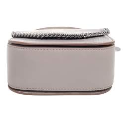 Pre Owned Stella McCartney Beige Faux Leather Falabella Box Shoulder Bag