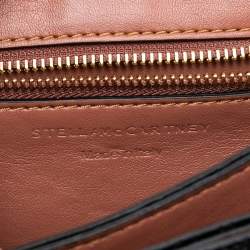 Pre Owned Stella McCartney Black Python Faux Leather Small Flo Shoulder Bag