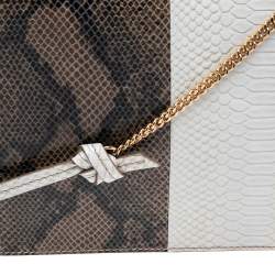 Pre Owned حقيبة كتف ستيلا مكارتني فلو جلد ثعبان صناعي متعدد الألوان كبيرة