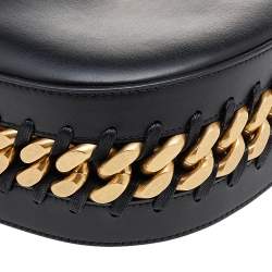 Pre Owned Stella McCartney Black Faux Leather Hobo