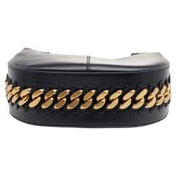 Pre Owned Stella McCartney Black Faux Leather Hobo