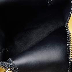 Pre Owned Stella McCartney Mustard/Black Faux Suede and Faux Leather Falabella Reversible Tote