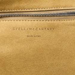 Pre Owned Stella McCartney Mustard/Black Faux Suede and Faux Leather Falabella Reversible Tote