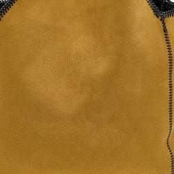 Pre Owned Stella McCartney Mustard/Black Faux Suede and Faux Leather Falabella Reversible Tote