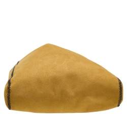 Pre Owned Stella McCartney Mustard/Black Faux Suede and Faux Leather Falabella Reversible Tote