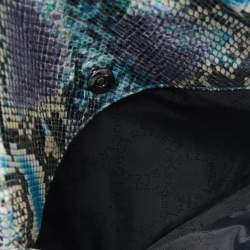 Pre Owned حقيبة كلتش ستيلا مكارتني فالابيلا فلو جلد ثعبان صناعي متعدد الألوان بسحاب مطوية