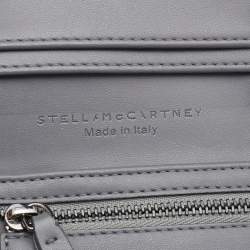 Pre Owned Stella McCartney Grey Faux Leather Falabella Small Flap Wallet