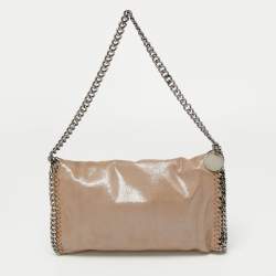 Stella McCartney Beige Faux Suede Falabella Clutch