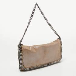 Stella McCartney Beige Faux Suede Falabella Clutch