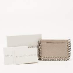 Pre Owned Stella McCartney Faux Suede Falabella Card Holder
