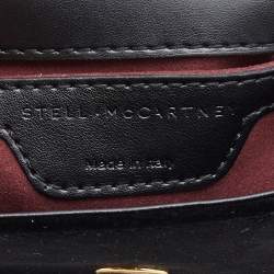 مملوكة مسبقًا Stella McCartney Black Velvet Volcano Embroidered Mini Falabella Shoulder Bag