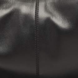 Stella McCartney Black Faux Leather Medium Frayme Shoulder Bag