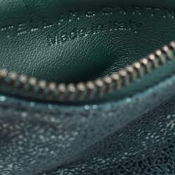 Pre Owned Stella McCartney Green Faux Falabella Zip Card Holder