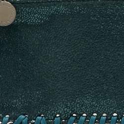 Pre Owned Stella McCartney Green Faux Falabella Zip Card Holder