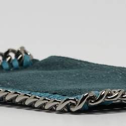 Pre Owned Stella McCartney Green Faux Falabella Zip Card Holder