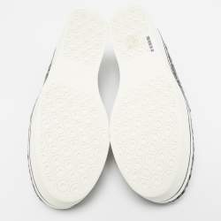 Stella McCartney Grey Embroidered Denim Binx Sneakers Size 41