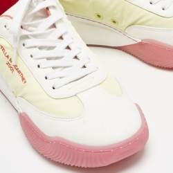 Stella McCartney Multicolor Faux Leather and Faux Suede Lace Up Sneakers Size 40