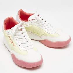 Stella McCartney Multicolor Faux Leather and Faux Suede Lace Up Sneakers Size 40