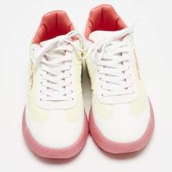 Stella McCartney Multicolor Faux Leather and Faux Suede Lace Up Sneakers Size 40