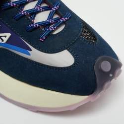 Stella McCartney Navy Blue/Grey Mesh and Fabric Reclypse Sneakers Size 41