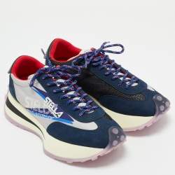 Stella McCartney Navy Blue/Grey Mesh and Fabric Reclypse Sneakers Size 41