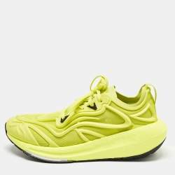 Pre Owned Stella McCartney x Adidas Neon Yellow Mesh Ultra Boost 23 Shock Slime Sneakers Size 38