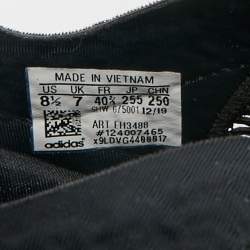 Pre Owned حذاء رياضي ستیلا مکارتني أديداس ألفا إدج 4D قماش محبوك أسود بحجم 40.5 رباط للأعلى