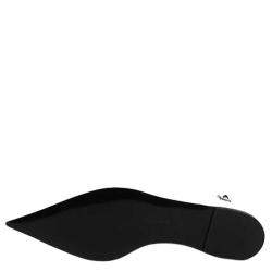 Pre Owned Stella McCartney White Leather Slingback With Zip Flats Size IT 38 