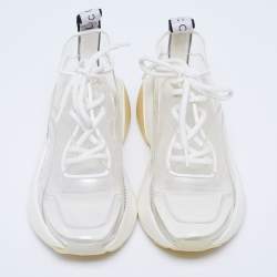 Pre Owned حذاء رياضي ستيلا مكارتيني إيكلبيس جلد صناعي ومشمع بلاستيك أبيض مقاس 36