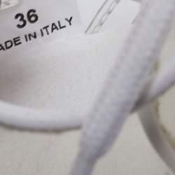 Pre Owned حذاء رياضي ستيلا مكارتيني إيكلبيس جلد صناعي ومشمع بلاستيك أبيض مقاس 36