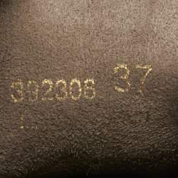 Pre Owned Stella McCartney Olive Green Faux Suede Leana Wedge Boots Size 37