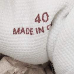 مملوكة مسبقًا Stella McCartney White Canvas High Top Sneakers Size 40