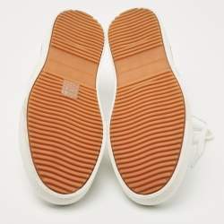 مملوكة مسبقًا Stella McCartney White Canvas High Top Sneakers Size 40