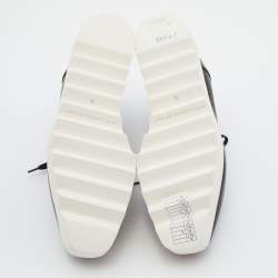 Pre Owned Stella McCartney Black Faux Leather Elyse Platform Derby Sneakers Size 36