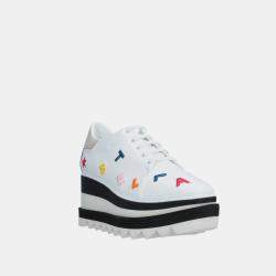 Pre Owned Stella McCartney Faux Leather Platform Derby Size 39.5