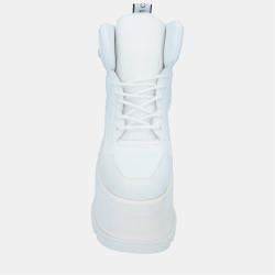 Pre Owned Stella Mccartney Faux Leather Platform Sneakers 35.5