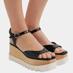 Stella McCartney Faux Leather Platform Sandals Size 38.5
