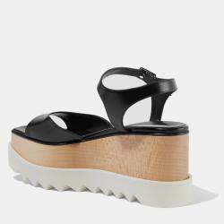 Stella McCartney Faux Leather Platform Sandals Size 38.5