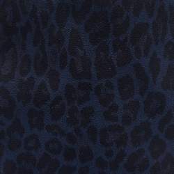 Stella McCartney Black/Blue Leopard Print Faux Suede Falabella iPad Case