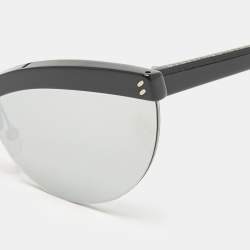 Stella McCartney Black/Silver SC0083S Mirror Cat Eye Sunglasses