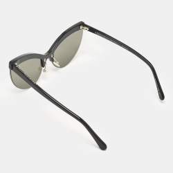 Stella McCartney Black/Silver SC0083S Mirror Cat Eye Sunglasses