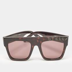 Stella McCartney Havana Brown SC0170S Square Sunglasses