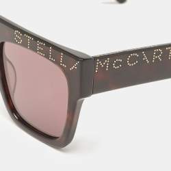Stella McCartney Havana Brown SC0170S Square Sunglasses