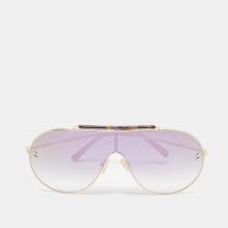 Stella McCartney Tortoise Brown/Iridescent Gradient SC0056S Shield Sunglasses