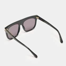Stella McCartney Black Falabella Chain Square Sunglasses