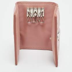 Pre Owned Stella McCartney Stella Star Key Holder Pink Faux Leather