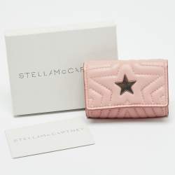 Pre Owned Stella McCartney Stella Star Key Holder Pink Faux Leather