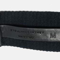 مملوكة مسبقًا Stella McCartney M Buckle Belt Black/Silver Monogram Canvas