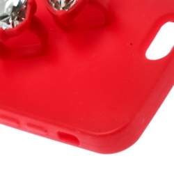 Stella McCartney Red Rubber Crystal Four Finger Ring iPhone 6 Case